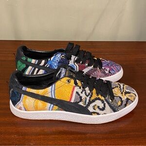 Puma Clyde Coogi Australia Sweater 2017 Black Team Gold Low Top Shoes men’s 5.5